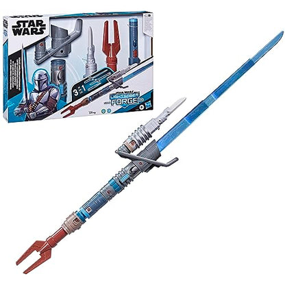 STAR WARS Lightsaber Forge Ultimate Mandalorian Masterworks Set, Officially Licensed Electronic Lightsaber Perfect for Halloween Costume, Toys for Boys and Girls, 4+