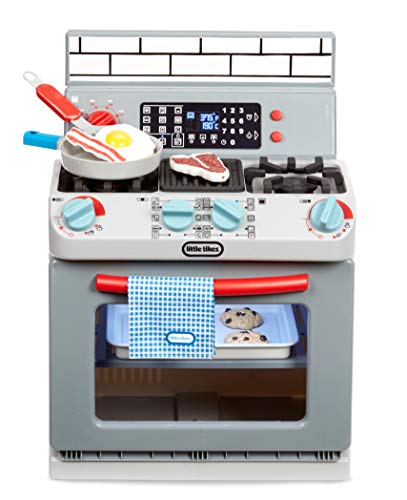 Little Tikes First Oven Realistic Pretend Play Appliance for Kids, Play Kitchen with 11 Accessories .