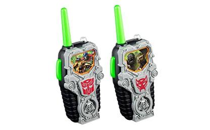 eKids Transformers Toy Walkie Talkies for Kids, Light-Up Indoor and Outdoor Toys for Kids and Fans of Transformers Toys