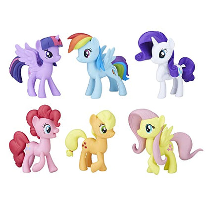 My Little Pony: Friendship is Magic Toy Meet The Mane 6 Collection Set - 6 Pony Figures Including Twilight Sparkle, Kids Ages 3 and Up (Amazon Exclusive)