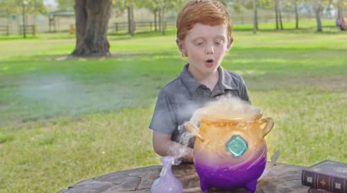 Magic Mixies Magical Misting Cauldron with Interactive 8 inch Blue Plush Toy and 50+ Sounds and Reactions