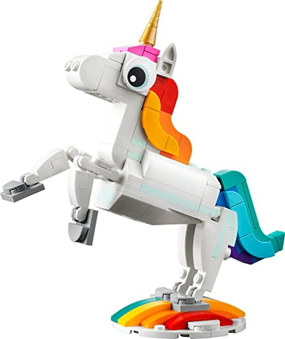 Lego Creator 3 in 1 Magical Unicorn Toy to Seahorse to Peacock 31140.