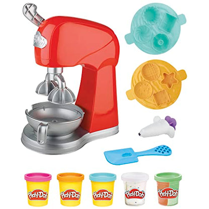 Play-Doh Kitchen Creations Magical Mixer Playset, Toy Mixer with Play Kitchen Accessories. 3 Years and Up