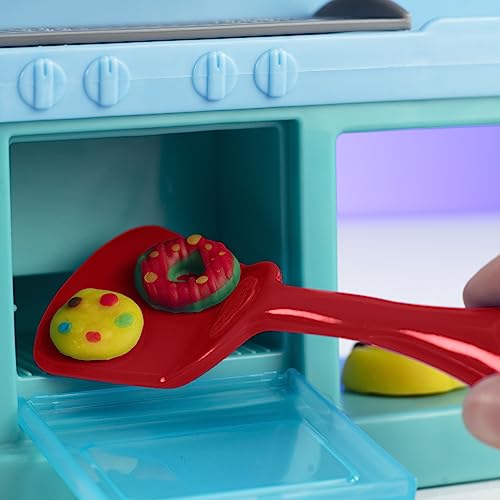 Play-Doh Kitchen Creations Busy Chef's Restaurant Playset, 2-Sided Play Kitchen set . Ages 3+