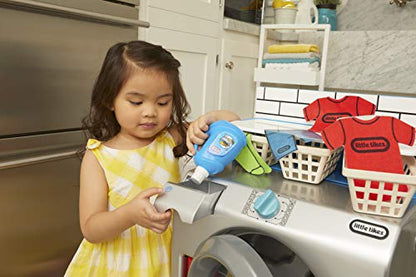 Little Tikes First Washer Dryer - Interactive Toy Washing Machine with 11 Laundry Accessories.