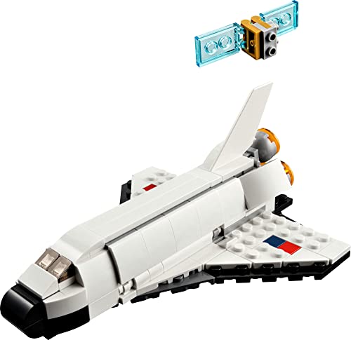 LEGO Creator 3 in 1 Space Shuttle 31134 Stocking Stuffer for Kids, Creative Gift Idea for Boys and Girls Ages 6 and Up, Build and Rebuild this Space Shuttle Toy into an Astronaut Figure or a Spaceship