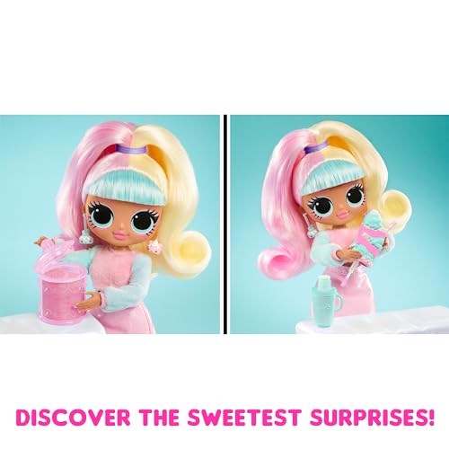 LOL Surprise OMG Sweet Nails – Candylicious Sprinkles Shop with 15 Surprises, Including Real Nail Polish, Press On Nails, Sticker Sheets, Glitter, 1 Fashion Doll & more!, Great Gift for Kids Ages 4+