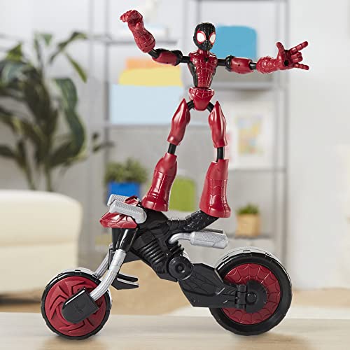 Spider-Man Marvel Bend and Flex, Flex Rider Action Figure and 2-in-1 Motorcycle for Kids Ages 4 and Up