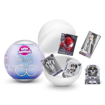 Mini Brands Disney 100 Platinum Capsule by ZURU Limited Edition with Platinum Minis, Celebrate Disney 100