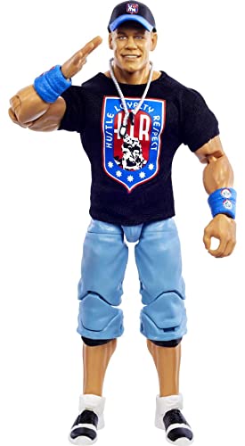 WWE John Cena Top Picks Elite Collection Action Figure with Entrance Shirt, 6-inch Posable Collectible Gift for WWE Fans Ages 8 Years Old & Up