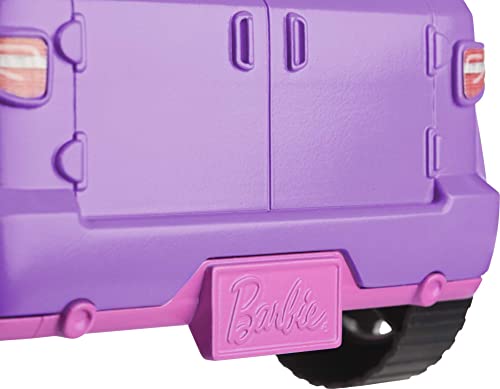 Barbie Toy Car, Purple Off-Road Vehicle with 2 Pink Seats and Treaded, Rolling Wheels