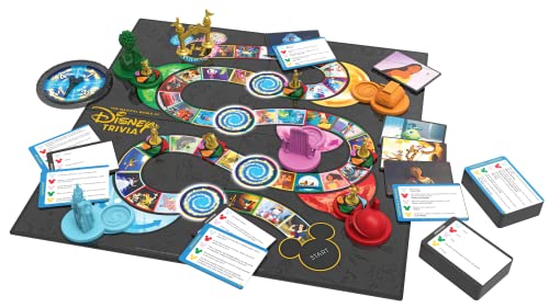 The Magical World of Disney Trivia — 2,000 Questions — Special Cards for Children to Play! — Features Disney and Pixar Sketch Art and 3D Board Elements — Collectible —8 Players, Ages 6+