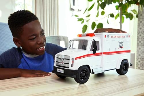 Mattel WWE Slambulance Wrekkin' Vehicle Breakaway Ambulance, for 6-Inch Action Figure (Amazon Exclusive)