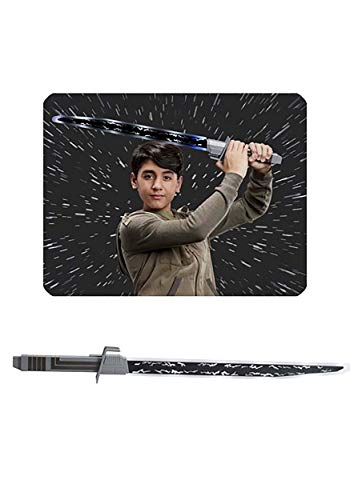 STAR WARS Mandalorian Darksaber Lightsaber Toy with Electronic Lights and Sounds, The Clone Wars for Kids Roleplay Ages 5 and Up, Multicolored, Standard (E9350)