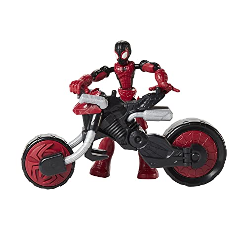 Spider-Man Marvel Bend and Flex, Flex Rider Action Figure and 2-in-1 Motorcycle for Kids Ages 4 and Up