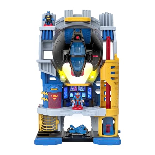 Imaginext DC Super Friends Batman Playset Ultimate Headquarters 2-Ft Tall with Lights Sounds Figures & Accessories for Ages 3+ Years