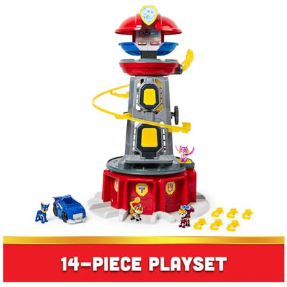 Paw Patrol, Mighty Lookout Tower with 4 Exclusive Bonus Action Figures, Toy Car, Lights and Sounds (Amazon Exclusive), Kids Toys for Ages 3 and up