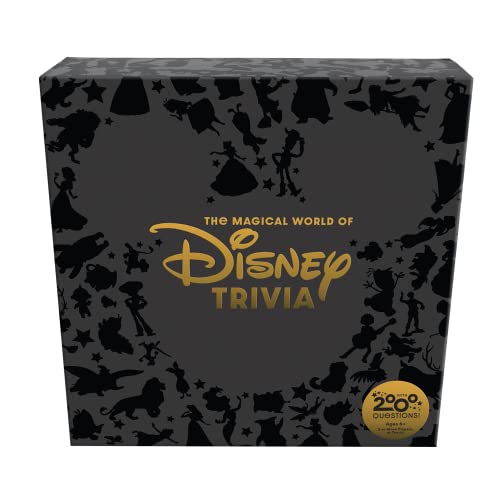 The Magical World of Disney Trivia — 2,000 Questions — Special Cards for Children to Play! — Features Disney and Pixar Sketch Art and 3D Board Elements — Collectible —8 Players, Ages 6+