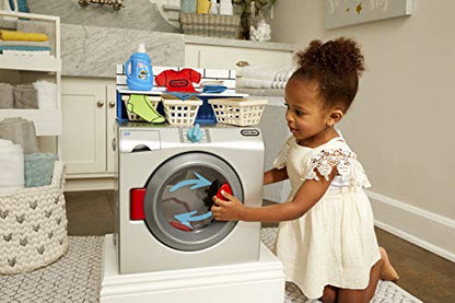 Little Tikes First Washer Dryer - Interactive Toy Washing Machine with 11 Laundry Accessories.