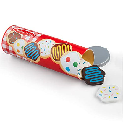 Melissa & Doug Slice and Bake Wooden Cookie Play Food Set - Pretend Cookies And Baking Sheet, Wooden Play Food Set, Toy Baking Set For Kids Ages 3+