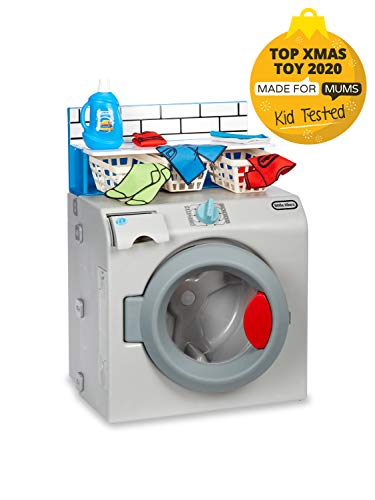 Little Tikes First Washer Dryer - Interactive Toy Washing Machine with 11 Laundry Accessories.