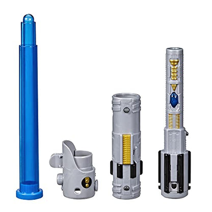 STAR WARS Lightsaber Forge Luke Skywalker Electronic Extendable Blue Lightsaber Toy, Customizable Roleplay Toy, Kids Ages 4 and Up