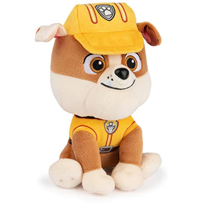 GUND Official PAW Patrol Rubble in Signature Construction Uniform Plush Toy, Stuffed Animal for Ages 1 and Up, 6" (Styles May Vary)