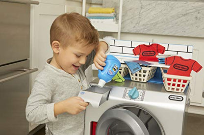 Little Tikes First Washer Dryer - Interactive Toy Washing Machine with 11 Laundry Accessories.