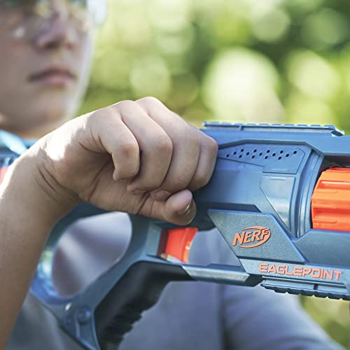 NERF Elite 2.0 Eaglepoint RD-8 Blaster - 8-Dart Drum, Detachable Scope and Barrel, 16 Official Elite Darts, Bolt Action.