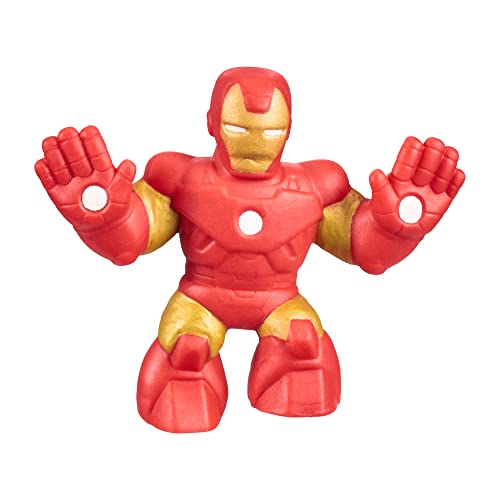 Heroes of Goo Jit Zu Marvel Mega Mini 6 Pack - Squishy, Stretchy, Gooey Mini Heroes - Ironman, Spider-Man, Captain America, Miles Morales, Hulk and Black Panther