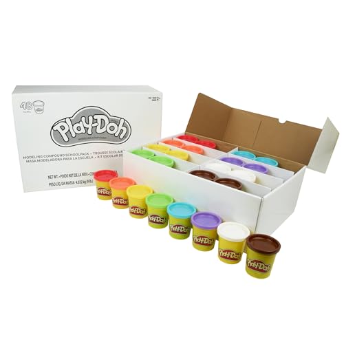 Play-Doh Bulk Pack of 48 Cans, 6 Sets of 8 Colors.  3oz . 2+ (Amazon Exclusive)