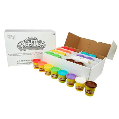 Play-Doh Bulk Pack of 48 Cans, 6 Sets of 8 Colors.  3oz . 2+ (Amazon Exclusive)