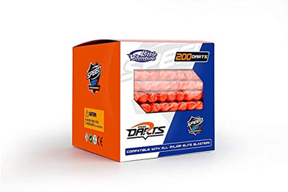 200 Nerf N Strike Blaster Compatible Dart Bullets, Compatible with All Elite 2.0 Series Blasters Blue