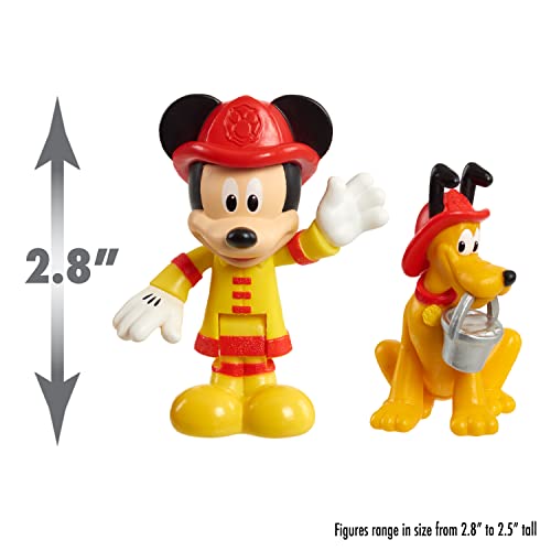 Disney Mickey Mouse Mickey’s Fire Engine, Figure and Vehicle Playset, Lights and Sounds, Officially Licensed Kids Toys for Ages 3 Up, Gifts and Presents