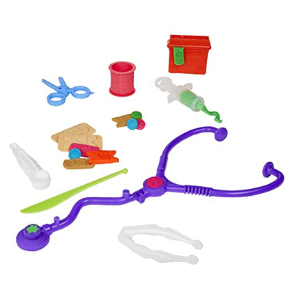 Play-Doh Care 'n Carry Vet Playset for Kids 3 and Up with Toy Dog, Storage, 10 Tools, and 5 Modeling Compound Colors.