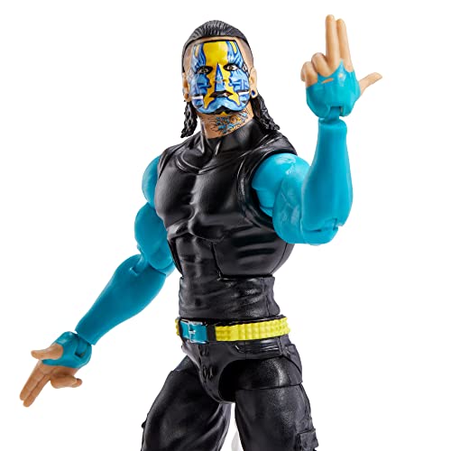 WWE Jeff Hardy Top Picks Elite Collection Action Figure with Accessories, 6-inch Posable Collectible Gift for WWE Fans Ages 8 Years Old & Up