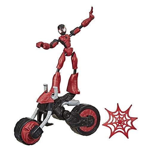 Spider-Man Marvel Bend and Flex, Flex Rider Action Figure and 2-in-1 Motorcycle for Kids Ages 4 and Up