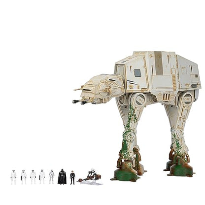 STAR WARS Micro Galaxy Squadron at-at Walker (Endor) Amazon Exclusive - 10-Inch Vehicle with Lights, Sounds, Action Zones, and Accessories (Toys for Kids Ages 8 and Up)