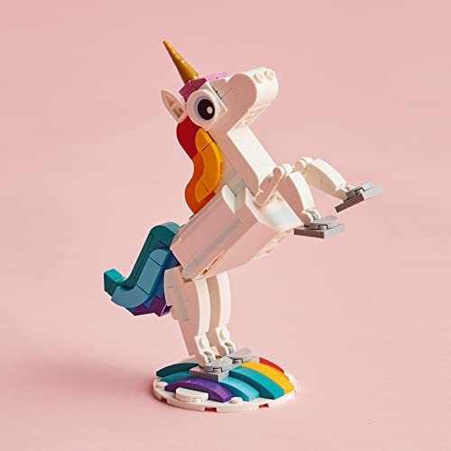 Lego Creator 3 in 1 Magical Unicorn Toy to Seahorse to Peacock 31140.