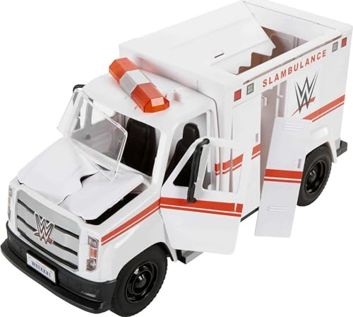 Mattel WWE Slambulance Wrekkin' Vehicle Breakaway Ambulance, for 6-Inch Action Figure (Amazon Exclusive)