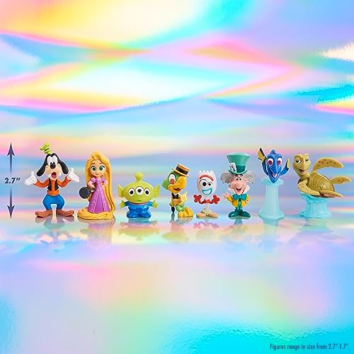 Disney100 Years of Laughter Celebration Collection Limited Edition 8-Piece Figure Pack, Officially Licensed Kids Toys for Ages 3 Up by Just Play