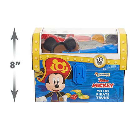 Disney Junior Mickey Mouse Funhouse Yo-Ho Pirate Trunk, Dress Up and Pretend Play, Officially Licensed Kids Toys for Ages 3 Up by Just Play