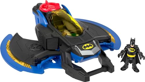 Fisher-Price Imaginext DC Super Friends, Batwing, toy plane and Batman figure for preschool kids ages 3 years & up [Amazon Exlclusive]