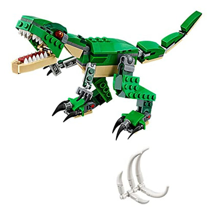 LEGO Creator Mighty Dinosaur Toy 31058, 3 in 1 Model, T. rex, Triceratops and Pterodactyl. Gifts for 7 & up