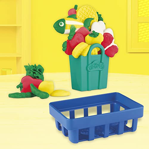 Play-Doh Cash Register with Fun Sounds, Play Food Accessories, and 4 Non-Toxic Colors. 3 & up.