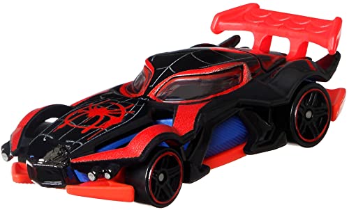 Hot Wheels Marvel Spider-Man 5-Pack 1:64 Scale Toy Cars, Spider-Man, Proto-Suit , Miles Morales, Spider-Gwen & Venom