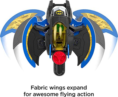 Fisher-Price Imaginext DC Super Friends, Batwing, toy plane and Batman figure for preschool kids ages 3 years & up [Amazon Exlclusive]