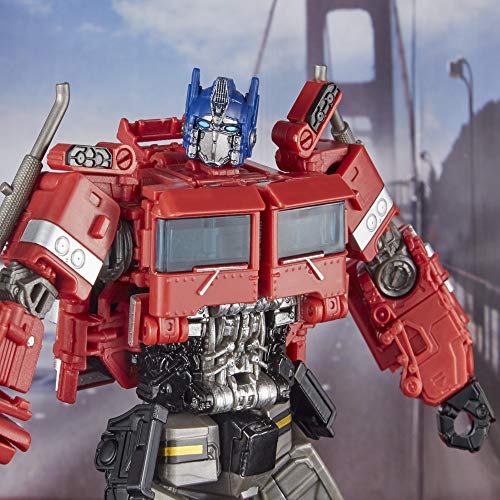 Transformers Toys Studio Series 38 Voyager Class Bumblebee Movie Optimus Prime - 6.5-inch