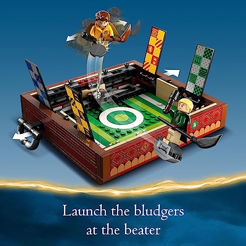 LEGO Harry Potter Quidditch Trunk 76416 Aged 9+; Open the Buildable Box to Reveal a Quidditch Playing Arena; Includes 4 Customizable Minifigures