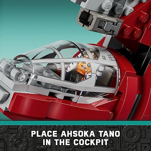 Lego Star Wars Ahsoka Tano’s T-6 Jedi Shuttle 75362 Star Wars Playset Based on The Ahsoka TV Series, Show Inspired Building Toy for Ahsoka Fans Featuring a Buildable Starship and 4 Star Wars Figures